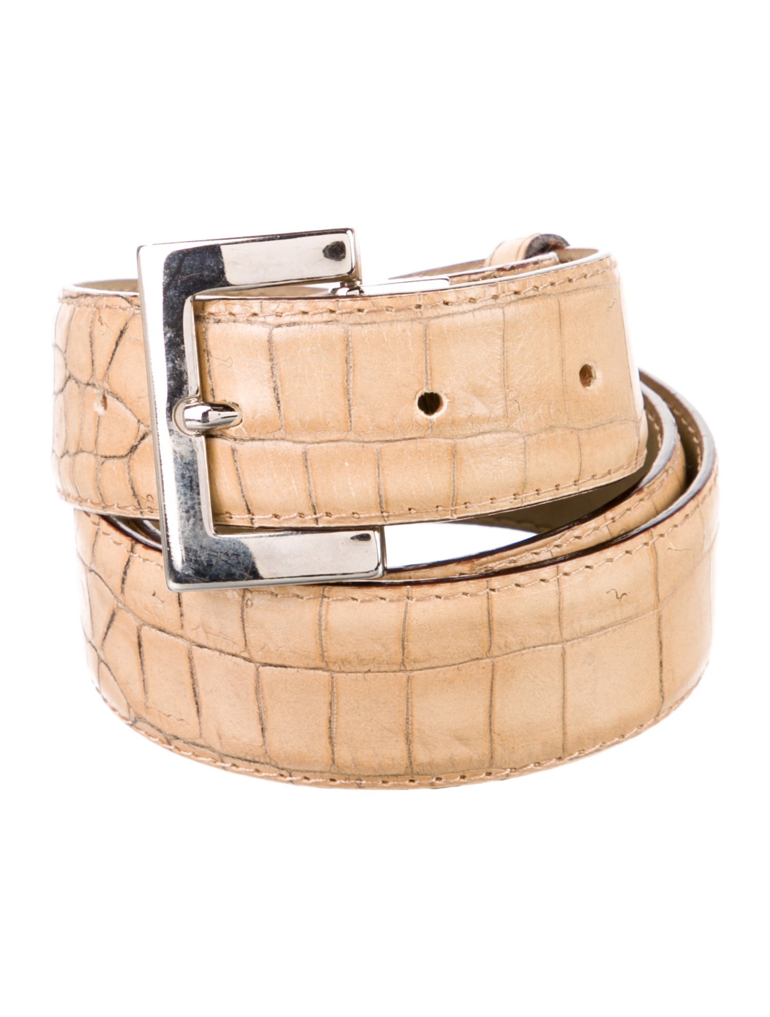 Giorgio Armani Skinny Leather Waist Belt