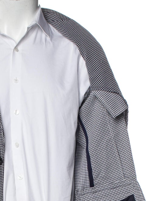 Giorgio Armani Houndstooth Print Blazer