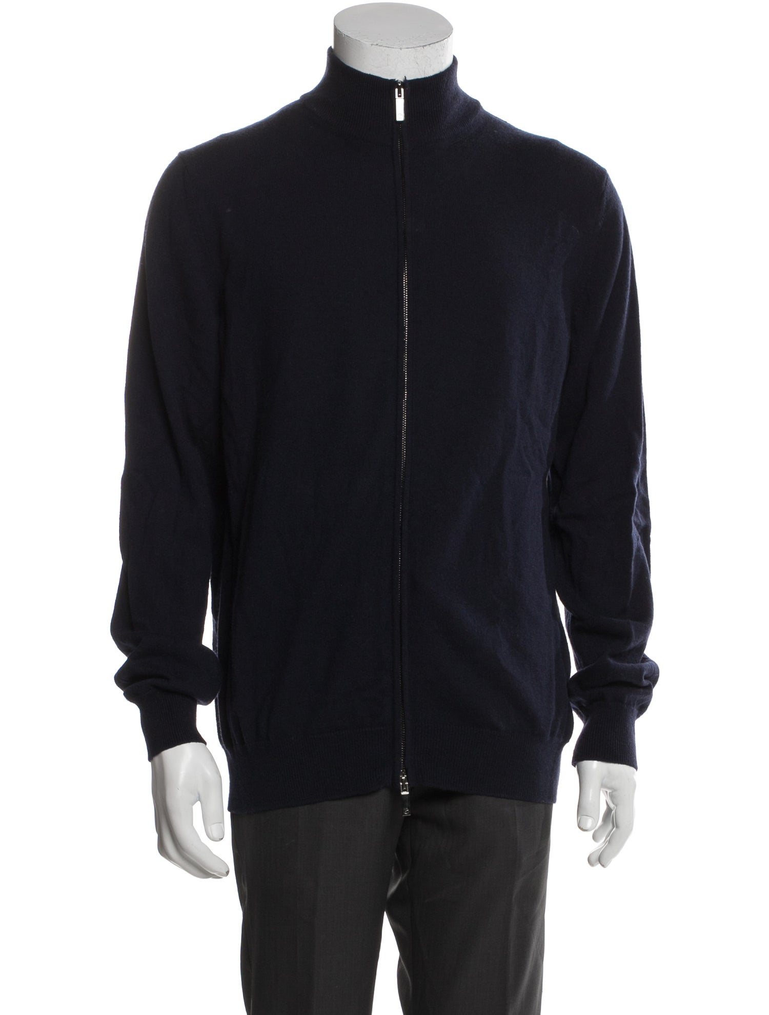 Giorgio Armani Cashmere Mock Neck Cardigan