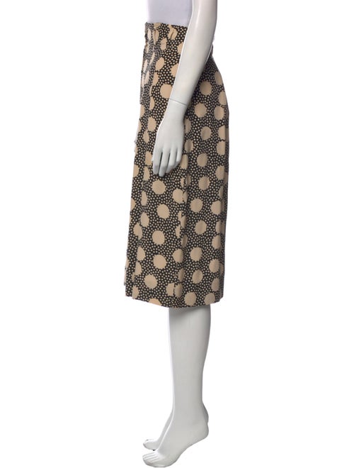 Giorgio Armani Polka Dot Print Knee-Length Skirt