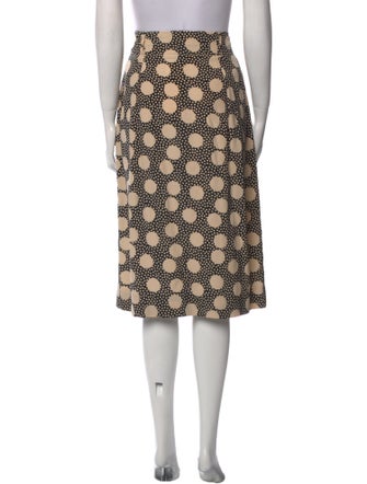 Giorgio Armani Polka Dot Print Knee-Length Skirt