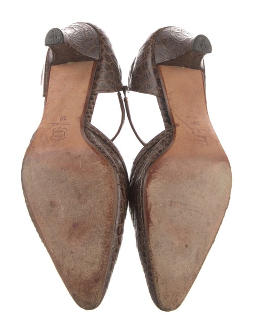 Giorgio Armani Leather T-Strap Pumps