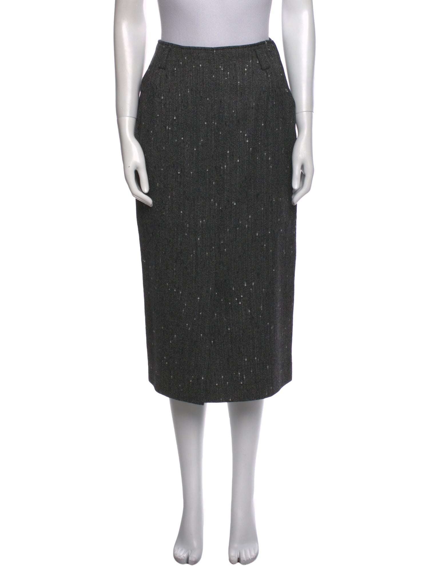 Giorgio Armani Wool Midi Length Skirt