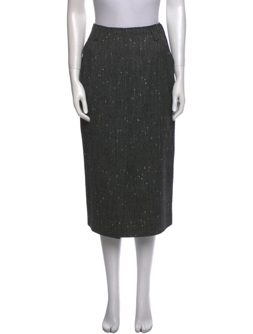 Giorgio Armani Wool Midi Length Skirt