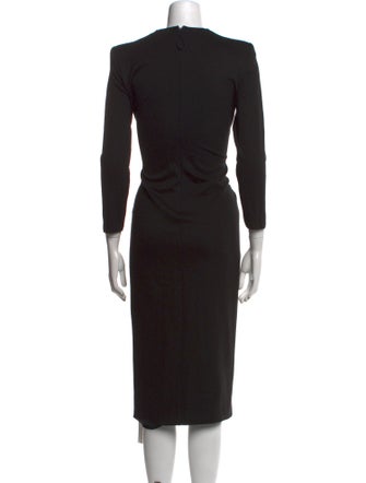 Giorgio Armani V-Neck Midi Length Dress
