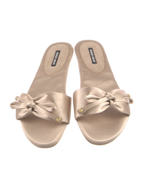 Giorgio Armani Satin Slides