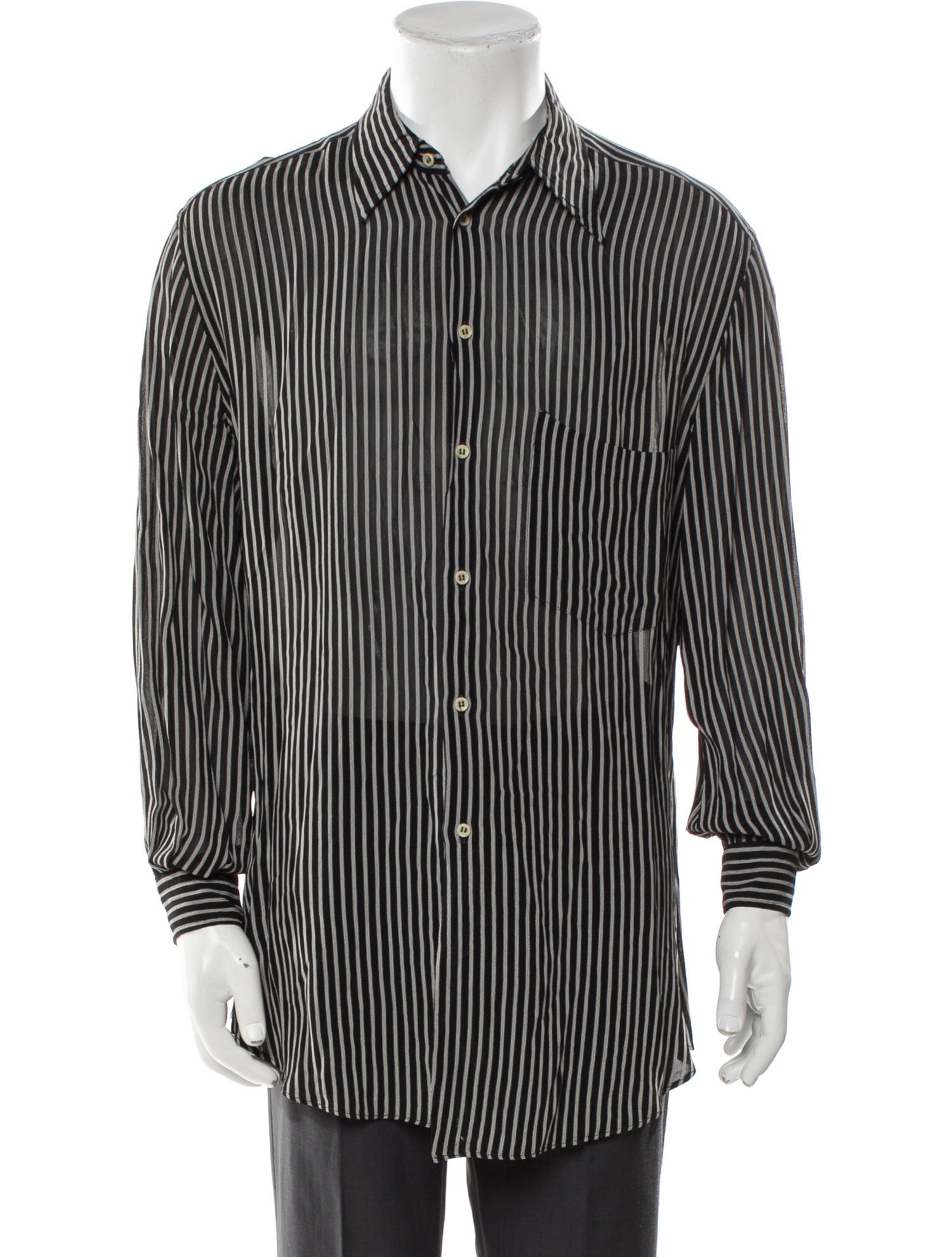Giorgio Armani Striped Long Sleeve Shirt