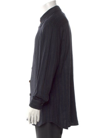 Giorgio Armani Striped Long Sleeve Dress Shirt