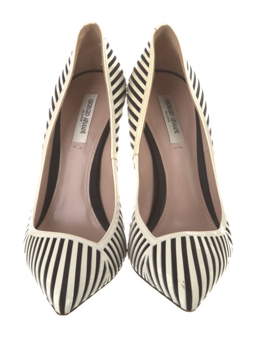 Giorgio Armani Leather Printed Pumps