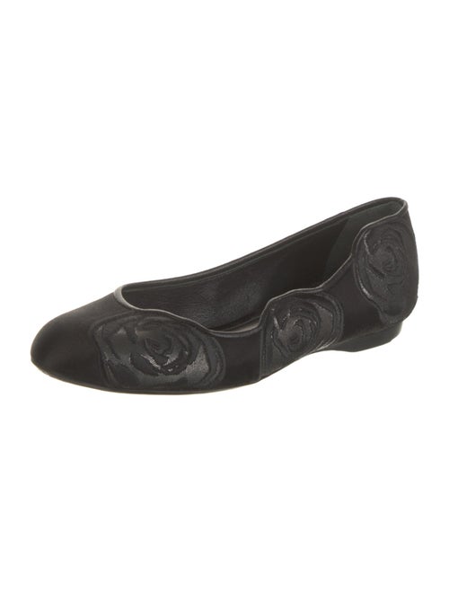 Giorgio Armani Leather Printed Flats