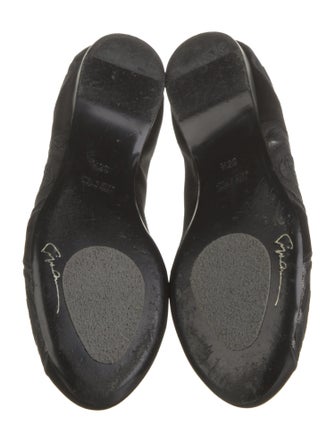 Giorgio Armani Leather Printed Flats