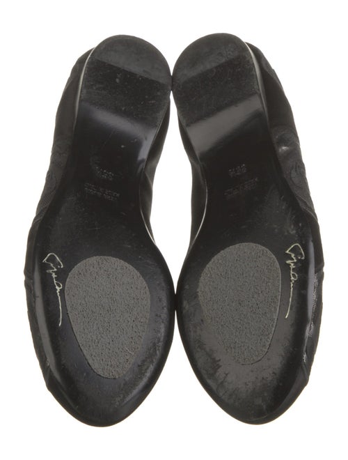 Giorgio Armani Leather Printed Flats