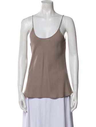 Giorgio Armani Silk Scoop Neck Top