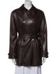 Giorgio Armani Leather Trench Coat