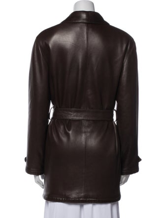 Giorgio Armani Leather Trench Coat