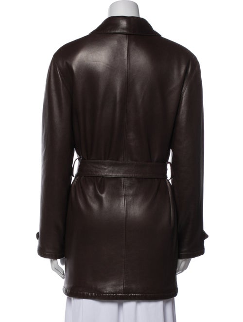 Giorgio Armani Leather Trench Coat