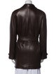 Giorgio Armani Leather Trench Coat