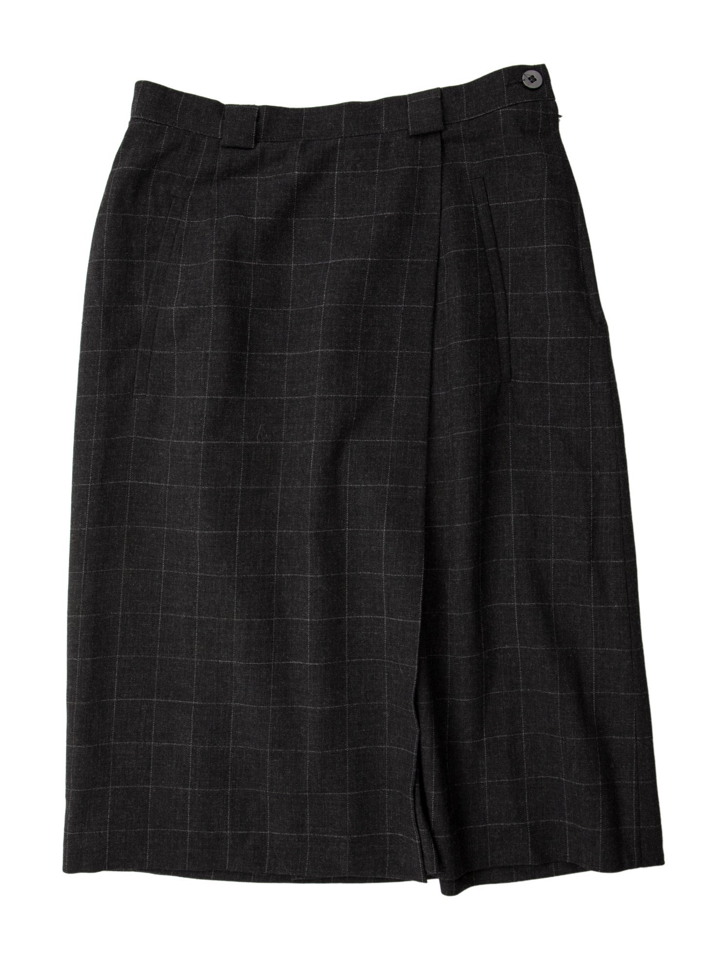 Giorgio Armani Virgin Wool Knee-Length Skirt