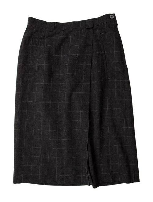 Giorgio Armani Virgin Wool Knee-Length Skirt