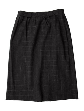 Giorgio Armani Virgin Wool Knee-Length Skirt
