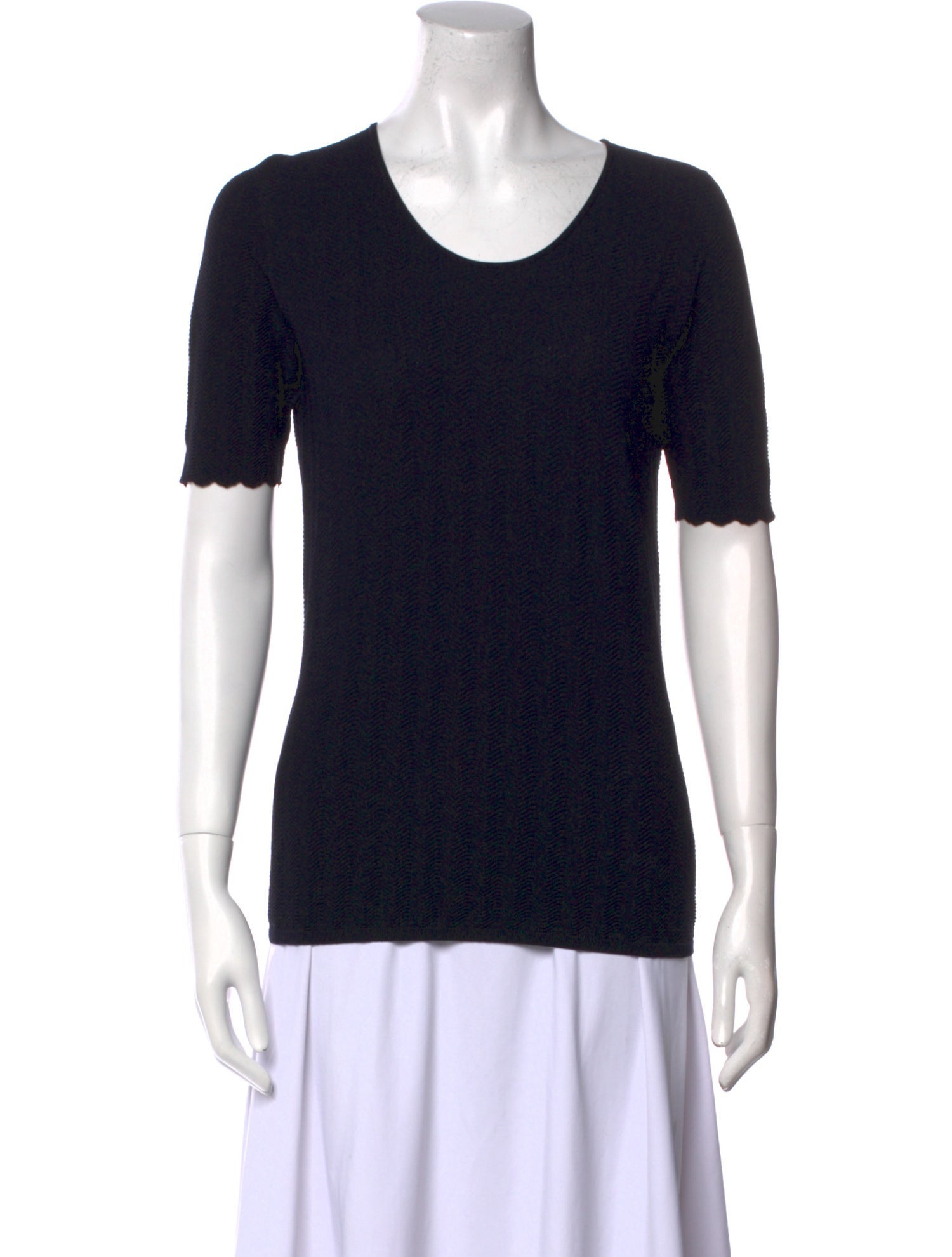 Giorgio Armani Scoop Neck Short Sleeve T-Shirt