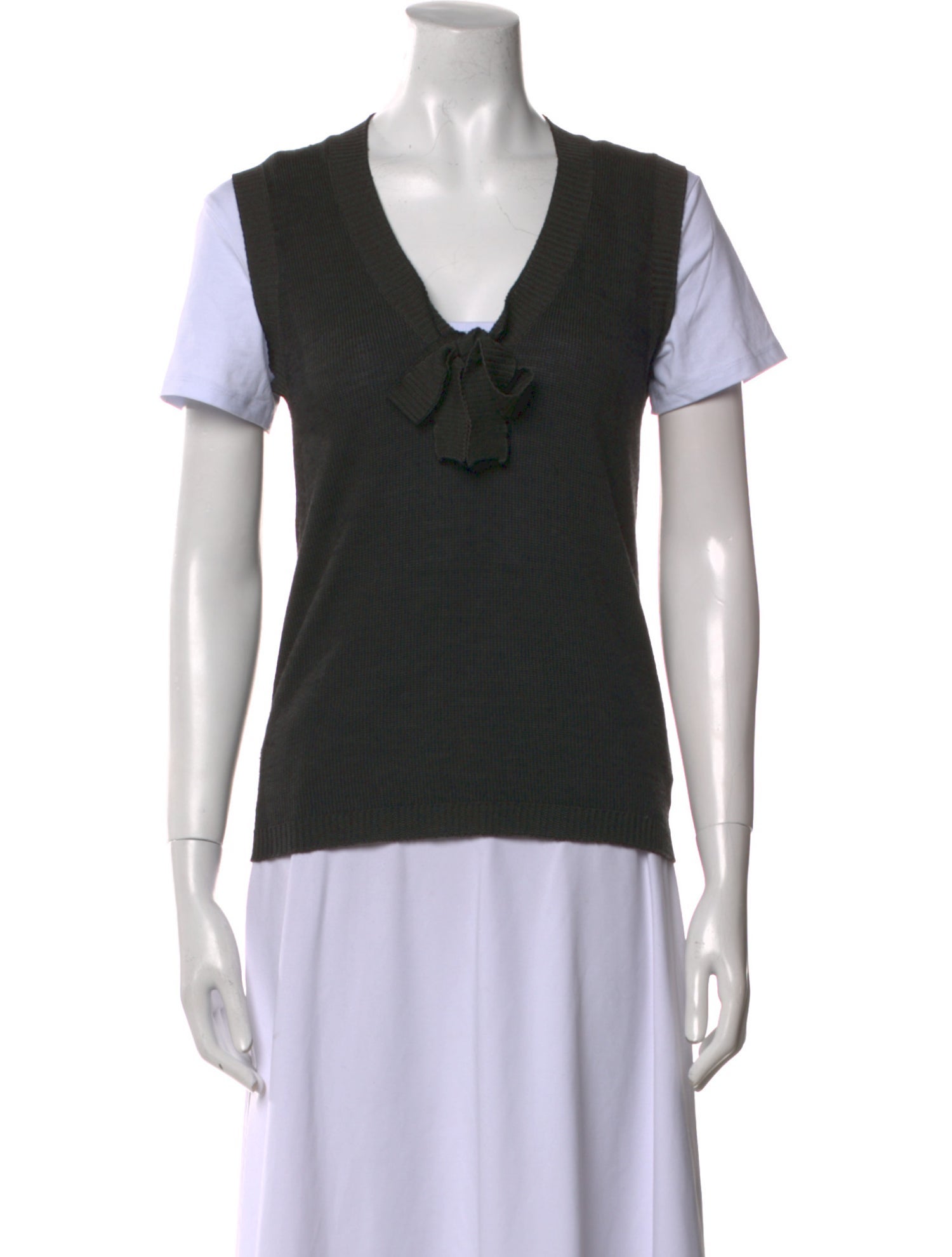 Giorgio Armani Virgin Wool V-Neck Sweater