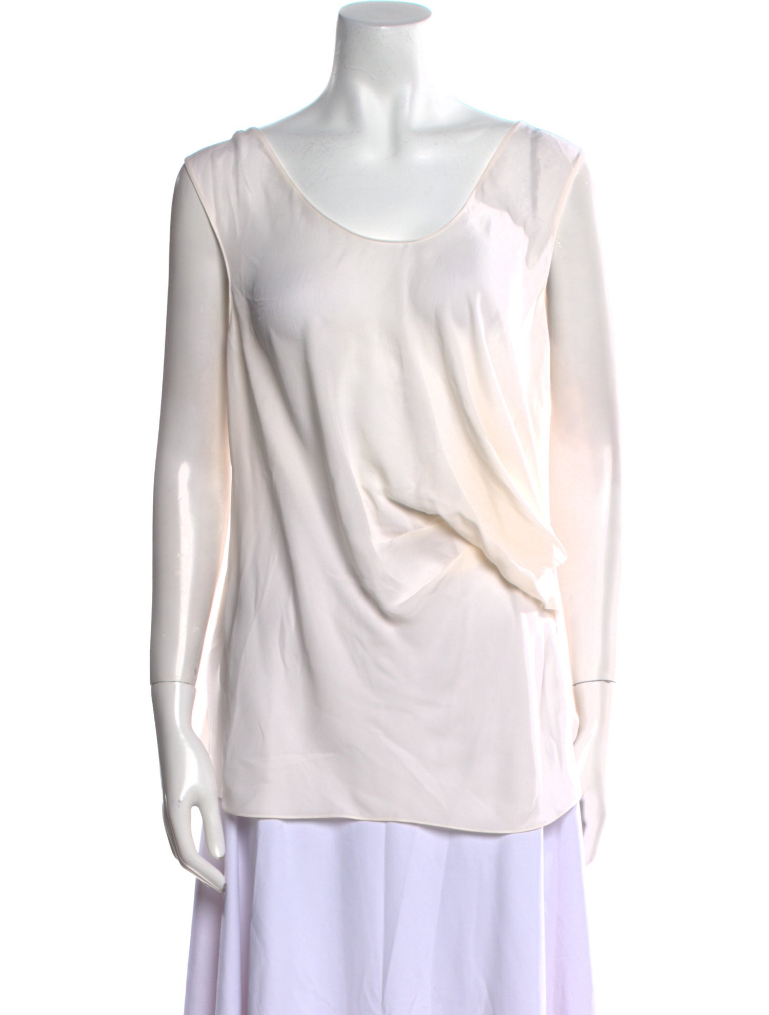 Giorgio Armani Silk Scoop Neck Top