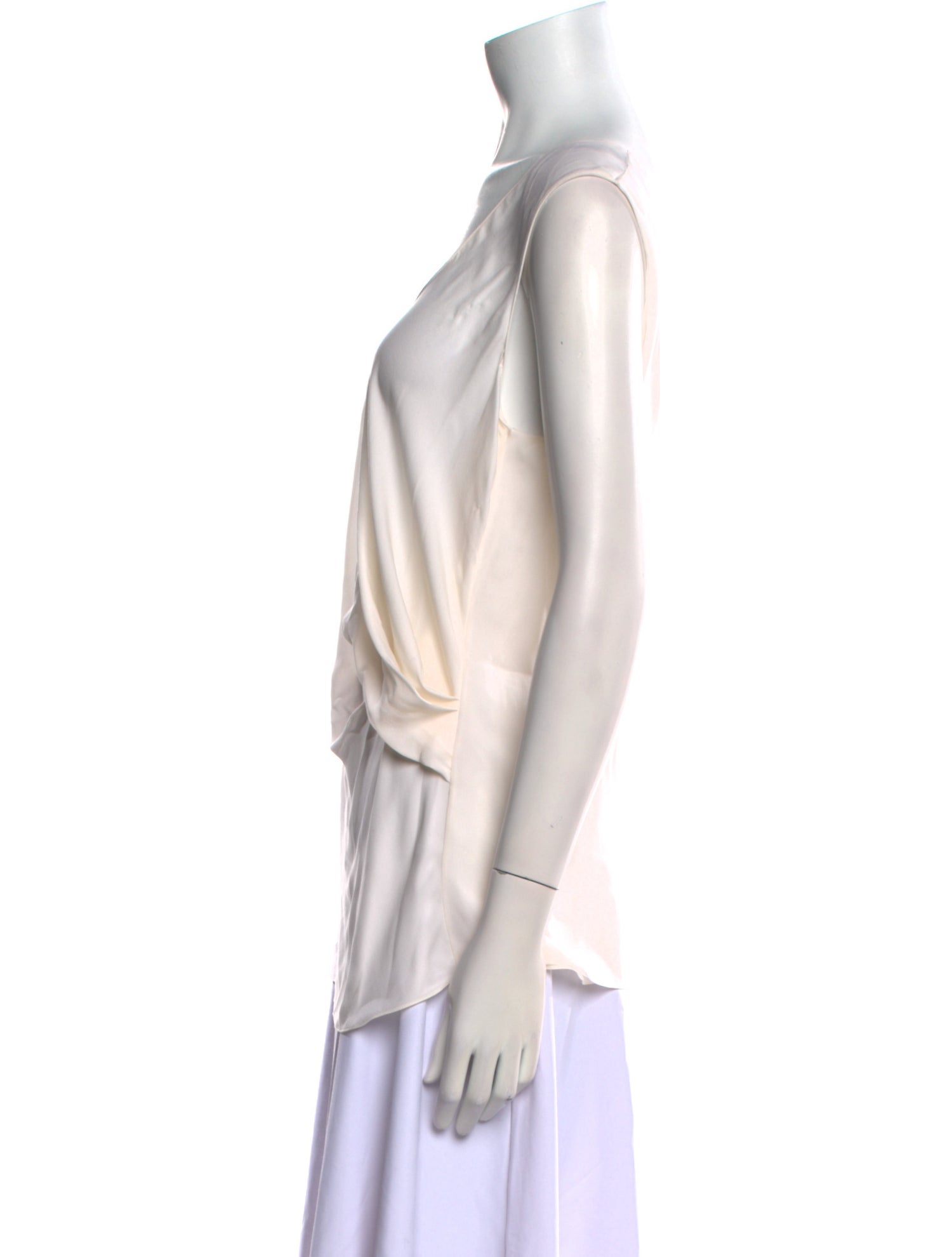 Giorgio Armani Silk Scoop Neck Top