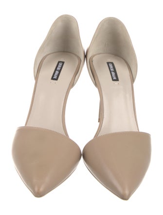 Giorgio Armani Leather D'Orsay Pumps