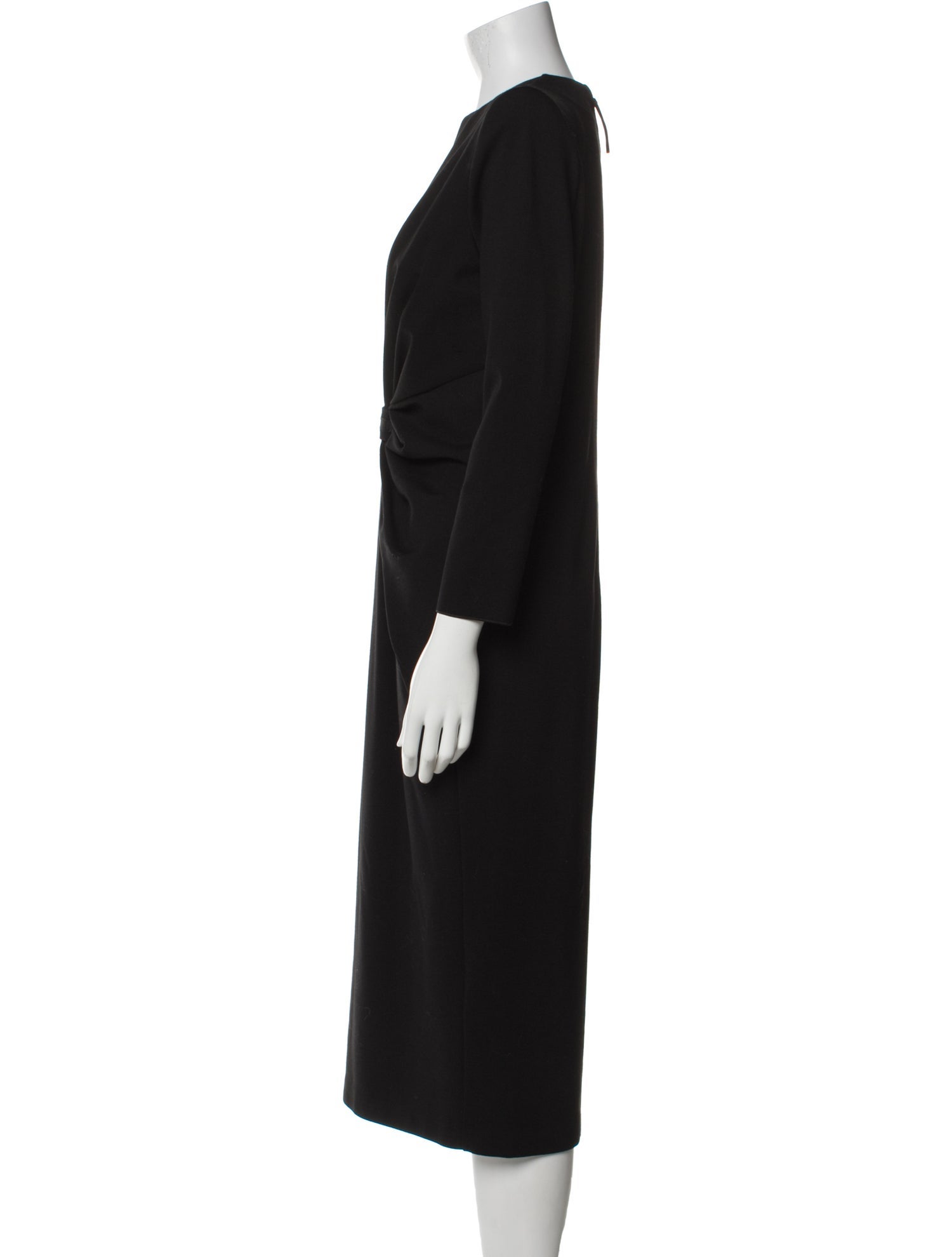 Giorgio Armani V-Neck Midi Length Dress