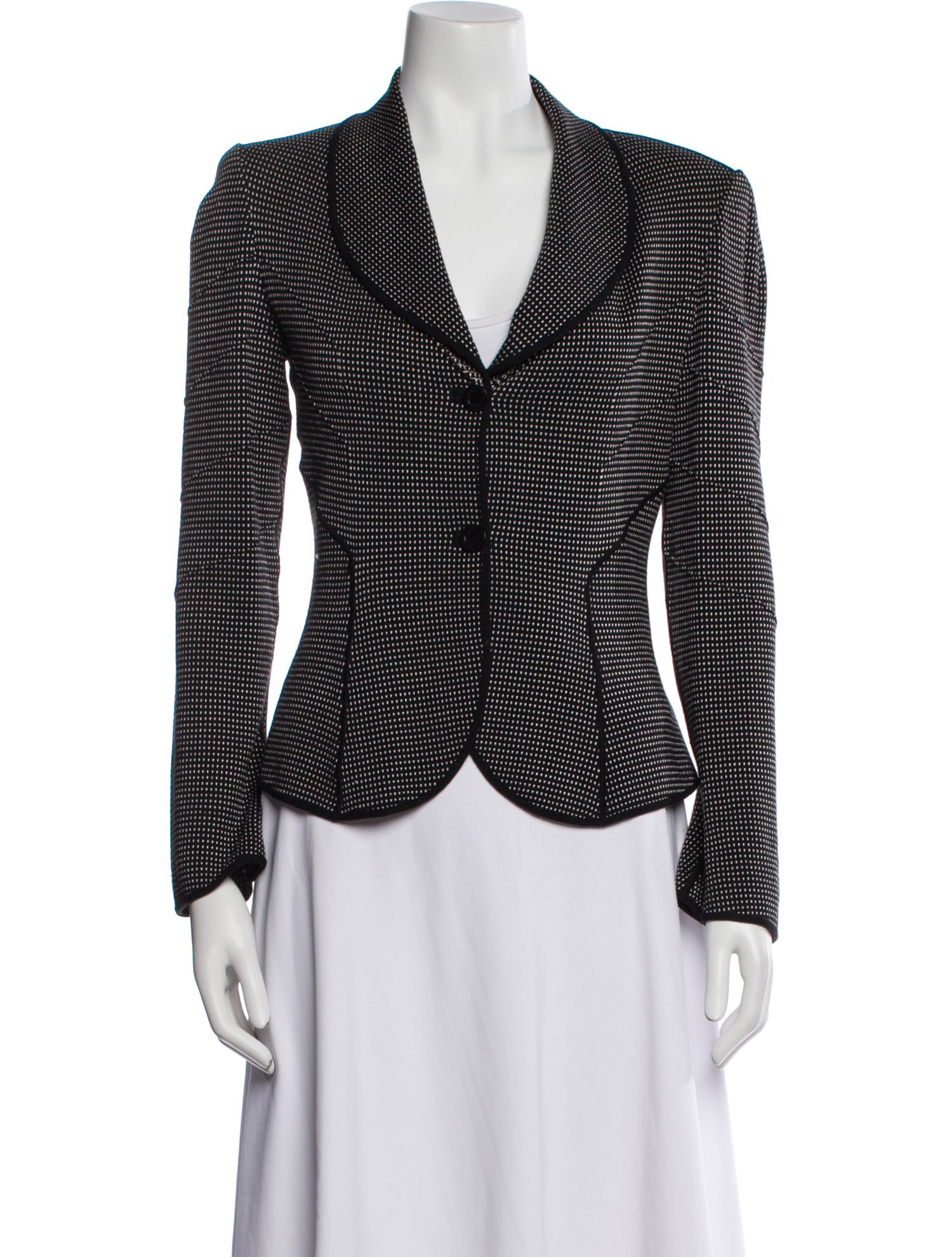 Giorgio Armani Virgin Wool Printed Blazer