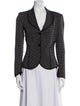 Giorgio Armani Virgin Wool Printed Blazer