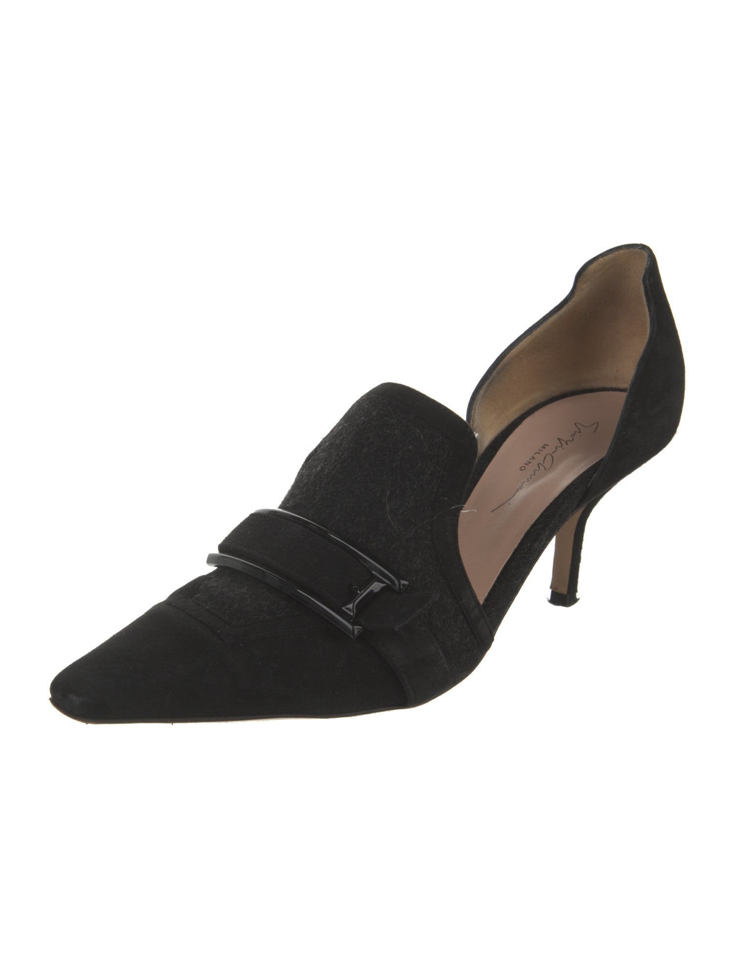 Giorgio Armani Suede D'Orsay Pumps