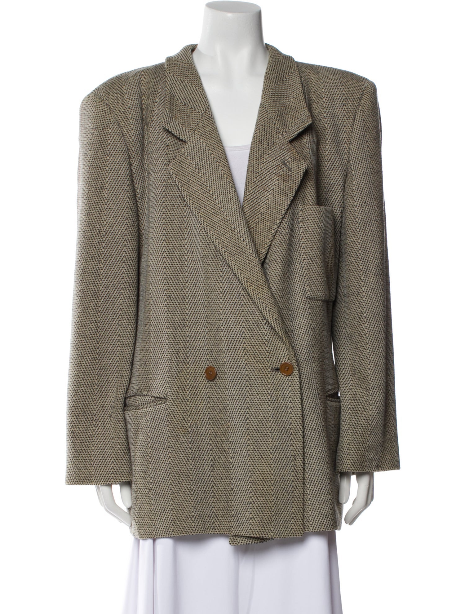 Giorgio Armani Wool Striped Blazer