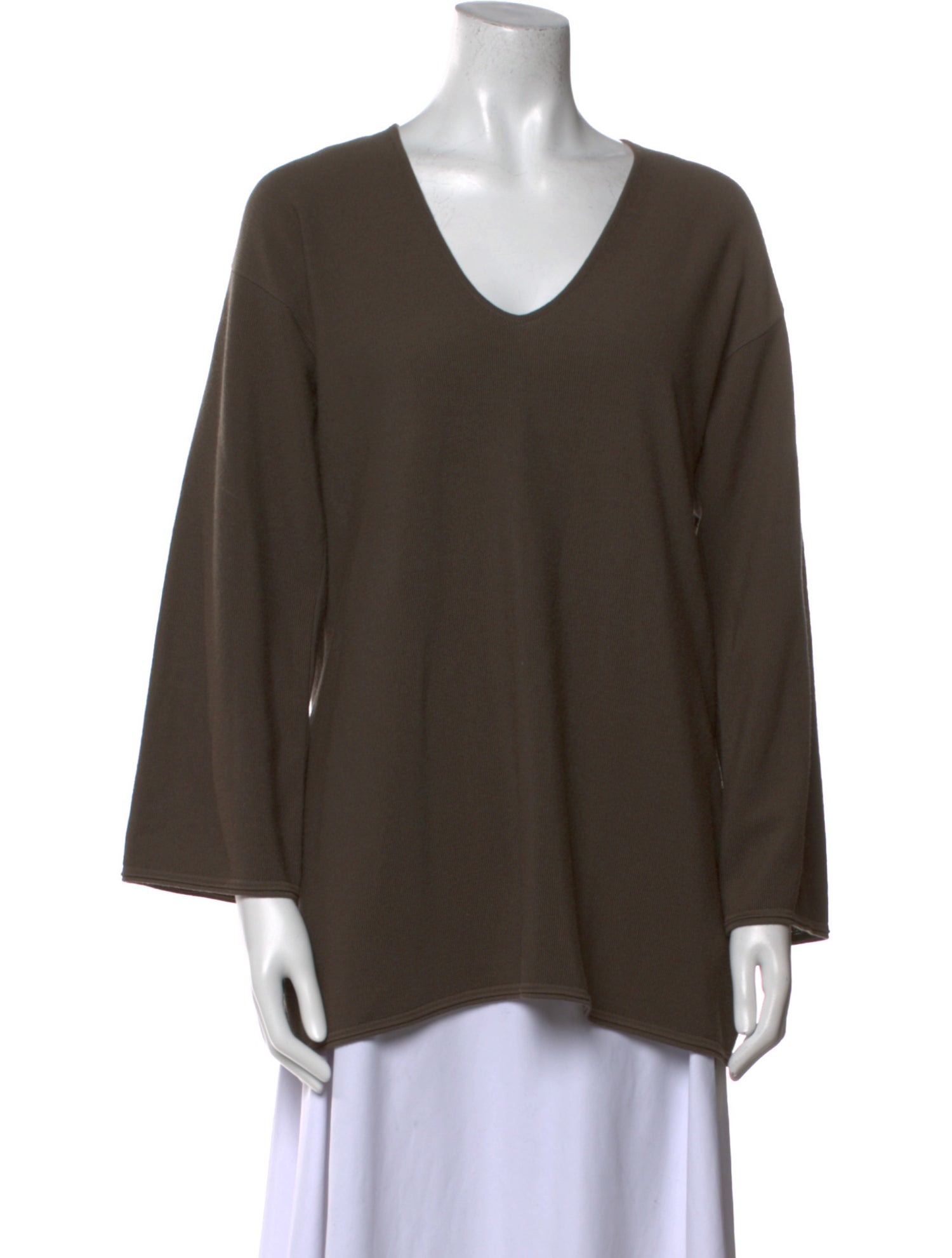 Giorgio Armani Virgin Wool V-Neck T-Shirt