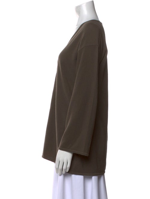 Giorgio Armani Virgin Wool V-Neck T-Shirt