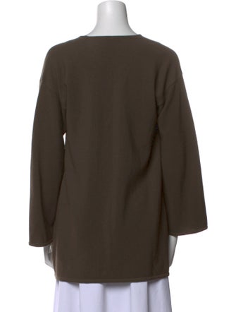 Giorgio Armani Virgin Wool V-Neck T-Shirt