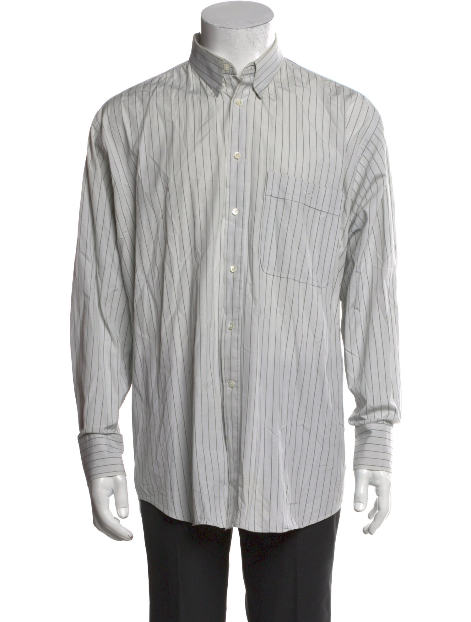 Giorgio Armani Striped Long Sleeve Shirt