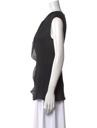 Giorgio Armani V-Neck Sleeveless Tunic