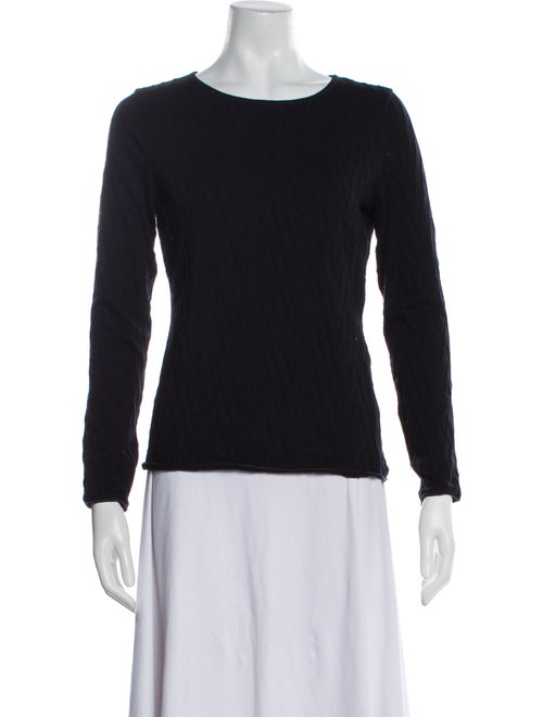 Giorgio Armani Bateau Neckline Long Sleeve Top