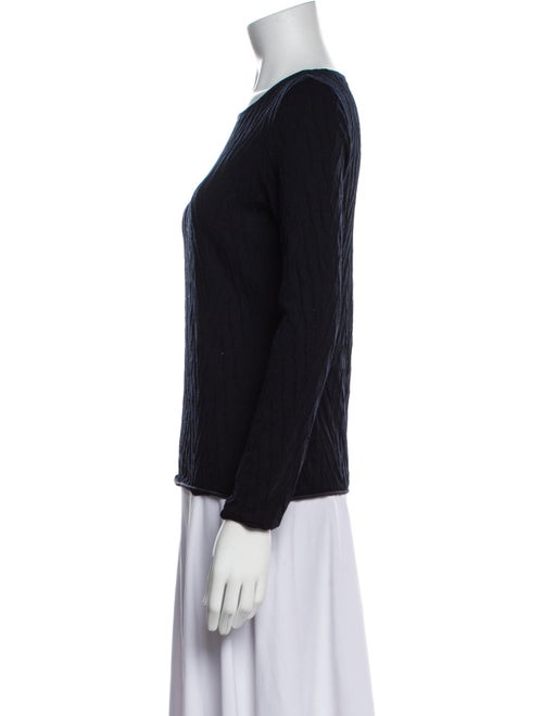 Giorgio Armani Bateau Neckline Long Sleeve Top