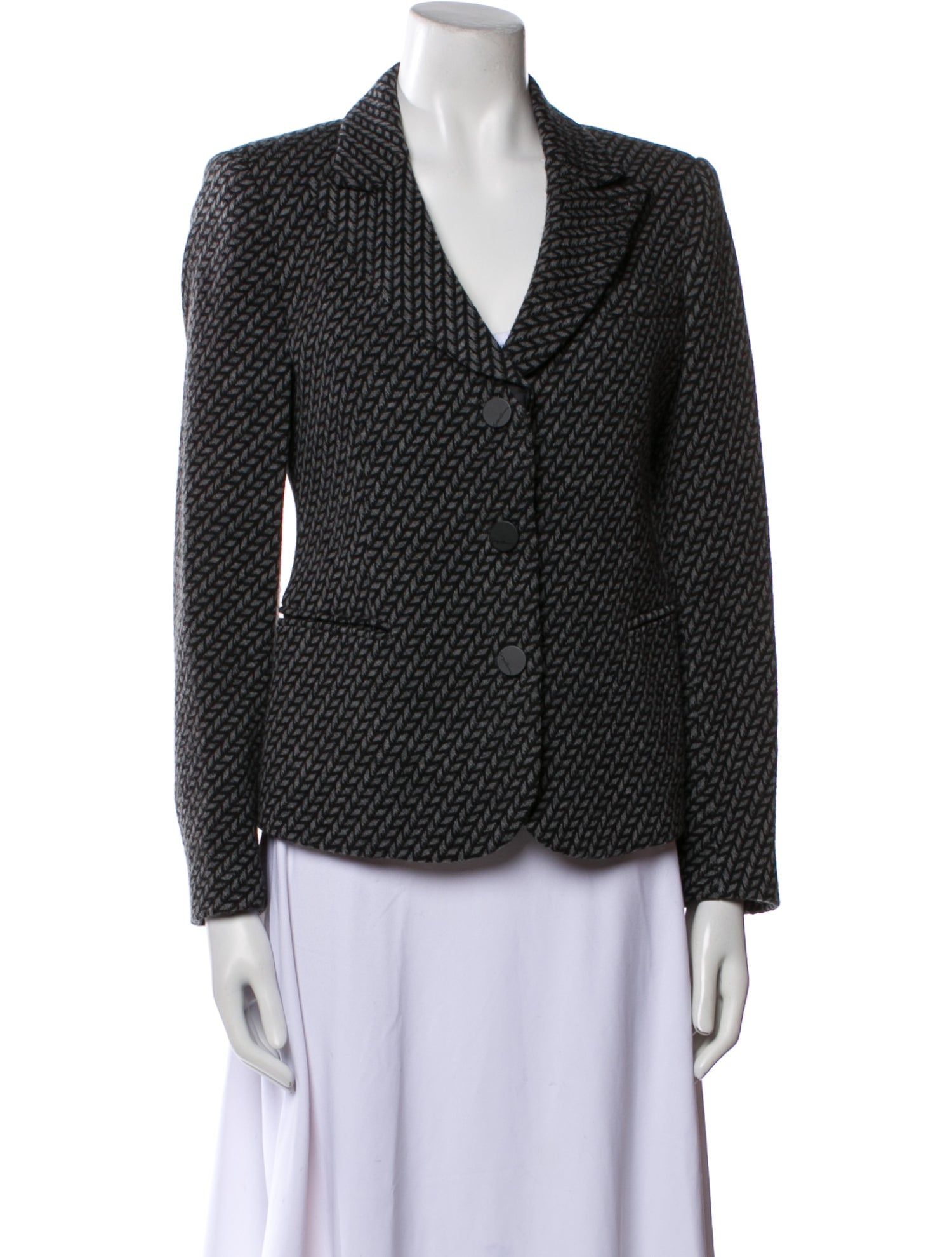 Giorgio Armani Wool Printed Blazer w/ Tags