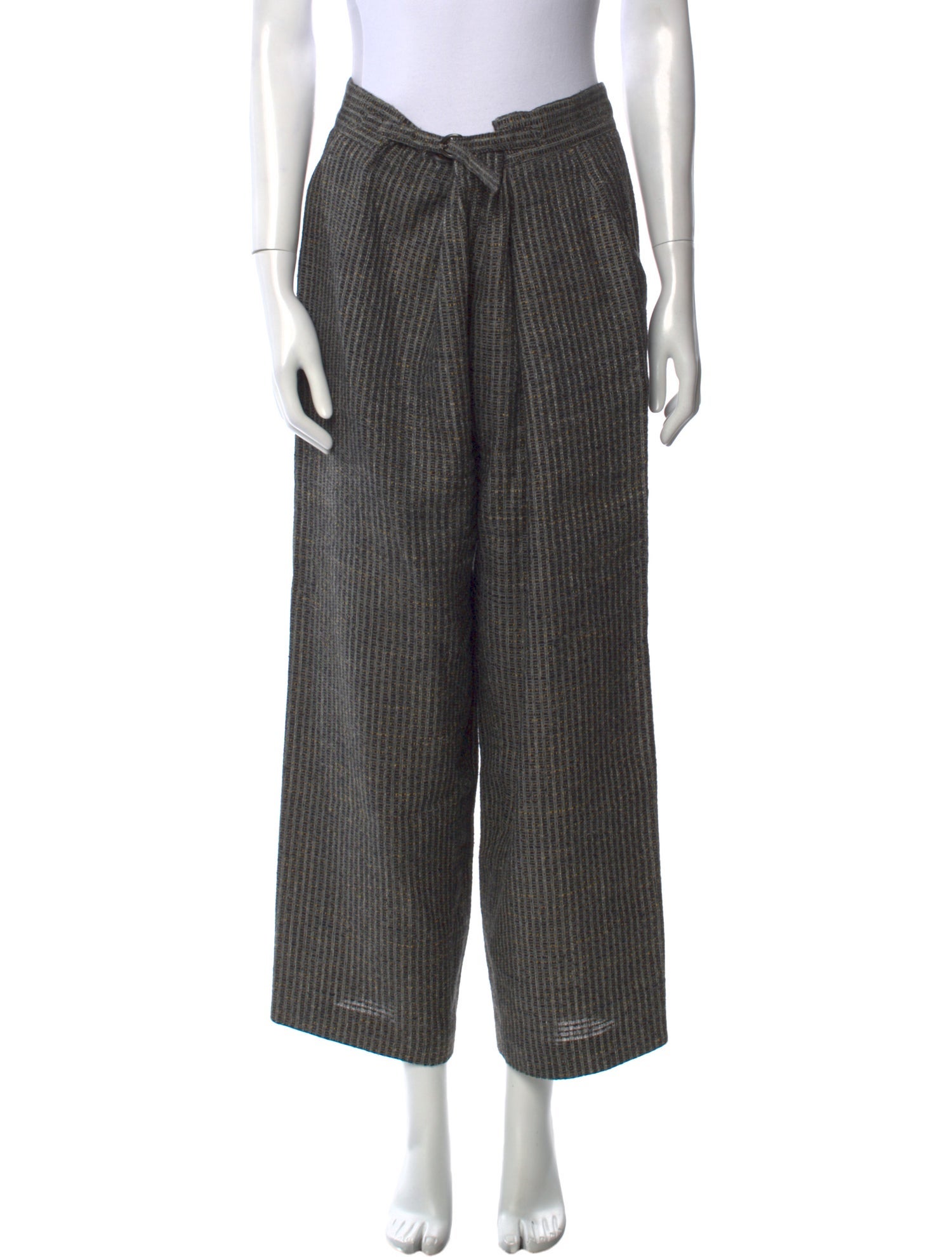 Giorgio Armani Striped Wide Leg Pants