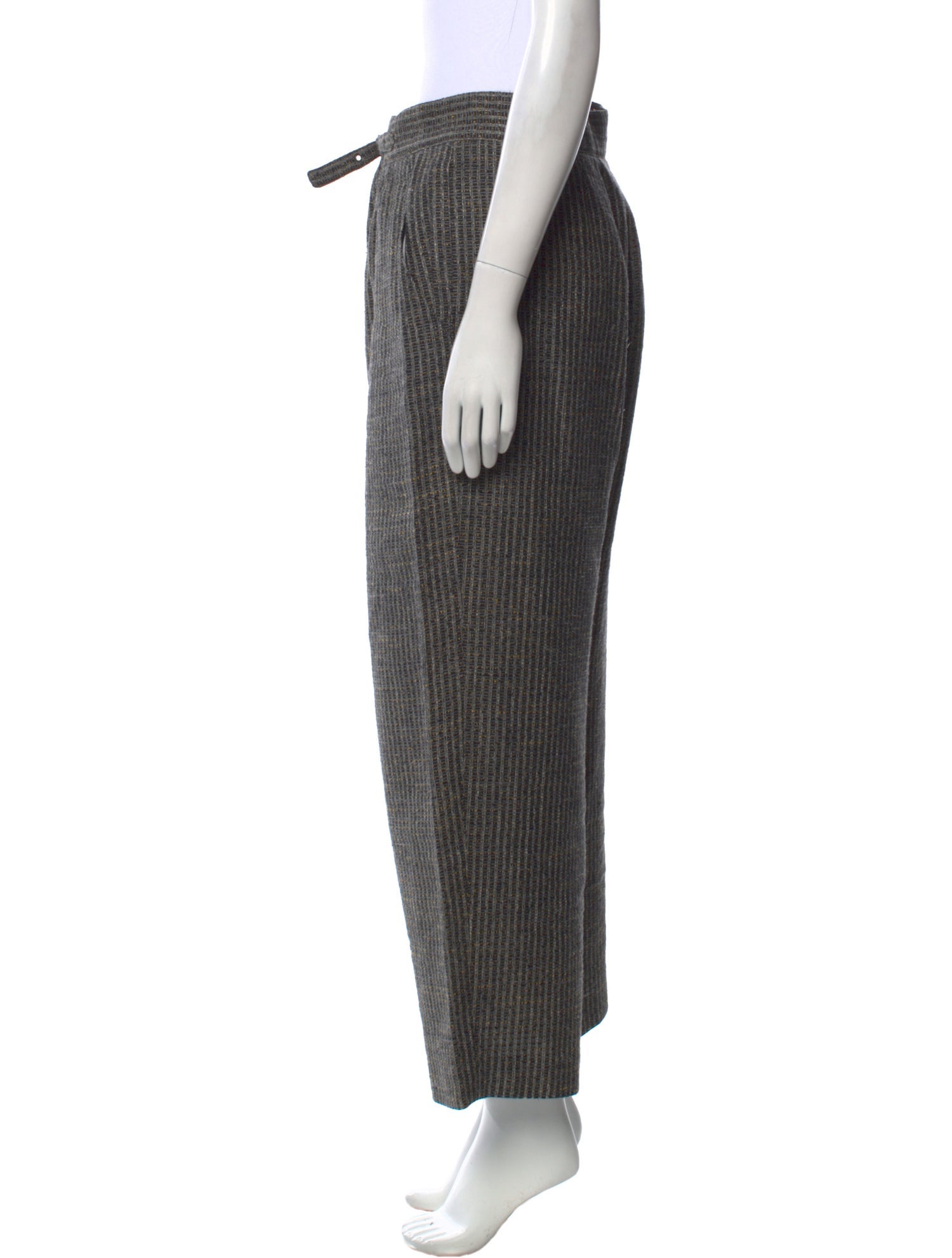 Giorgio Armani Striped Wide Leg Pants
