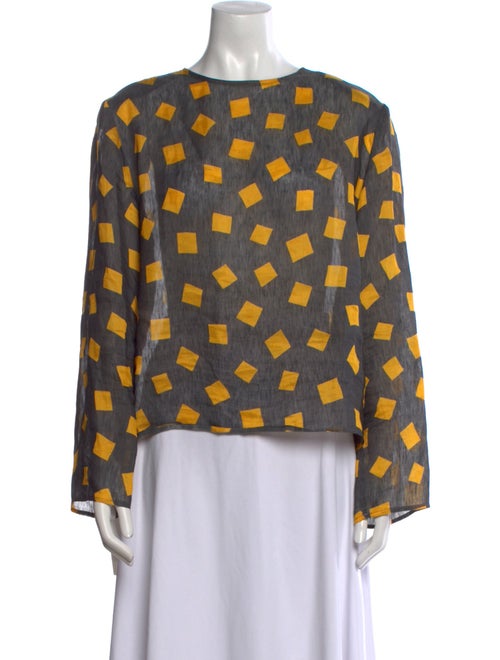 Giorgio Armani Linen Printed Blouse