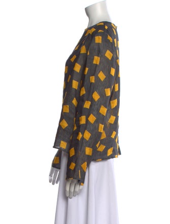 Giorgio Armani Linen Printed Blouse