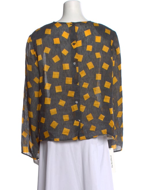 Giorgio Armani Linen Printed Blouse
