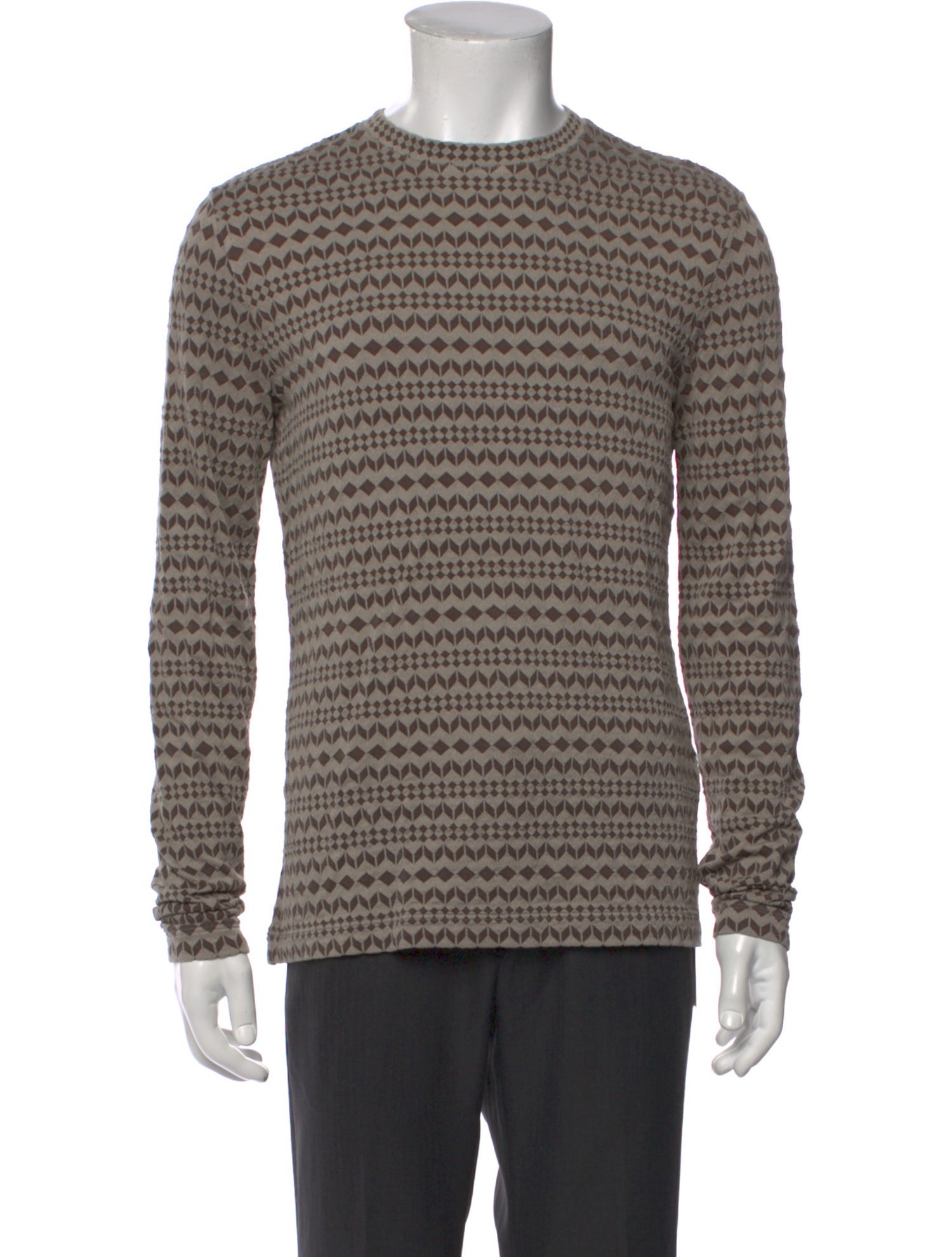 Giorgio Armani Printed Crew Neck T-Shirt w/ Tags