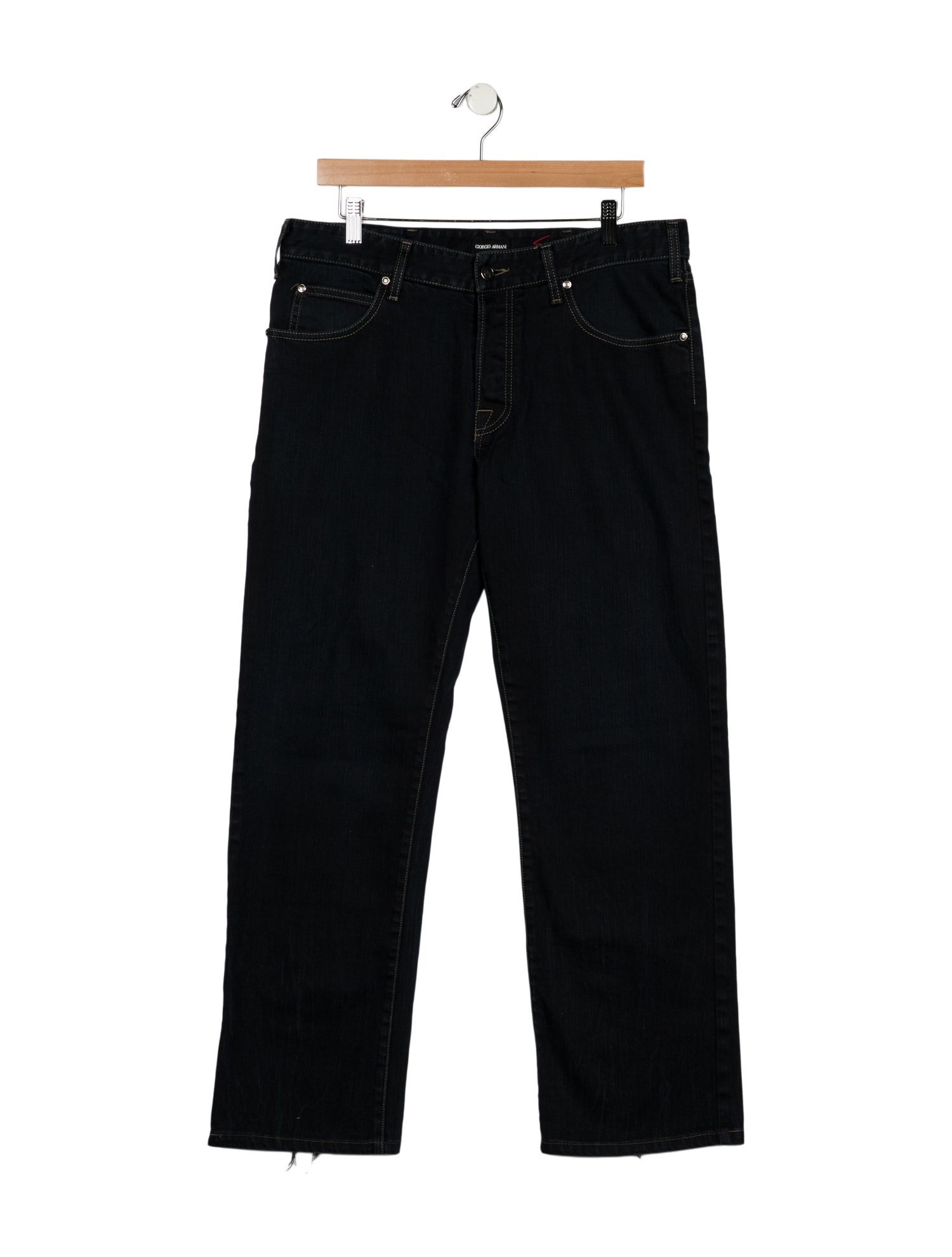Giorgio Armani Mid-Rise Wide Leg Jeans