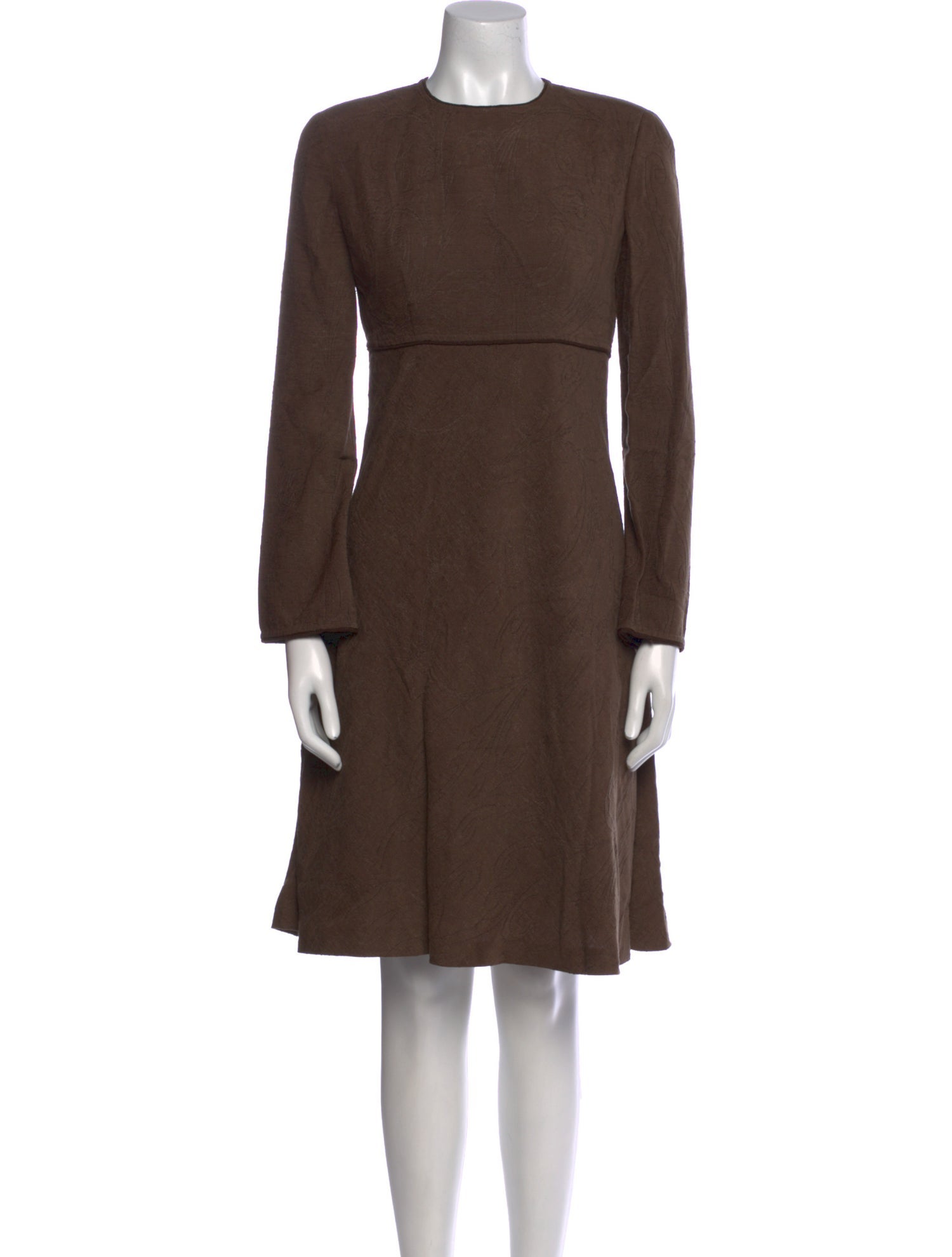 Giorgio Armani Crew Neck Knee-Length Dress